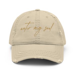 'Water My Soul' Distressed Dad Cap