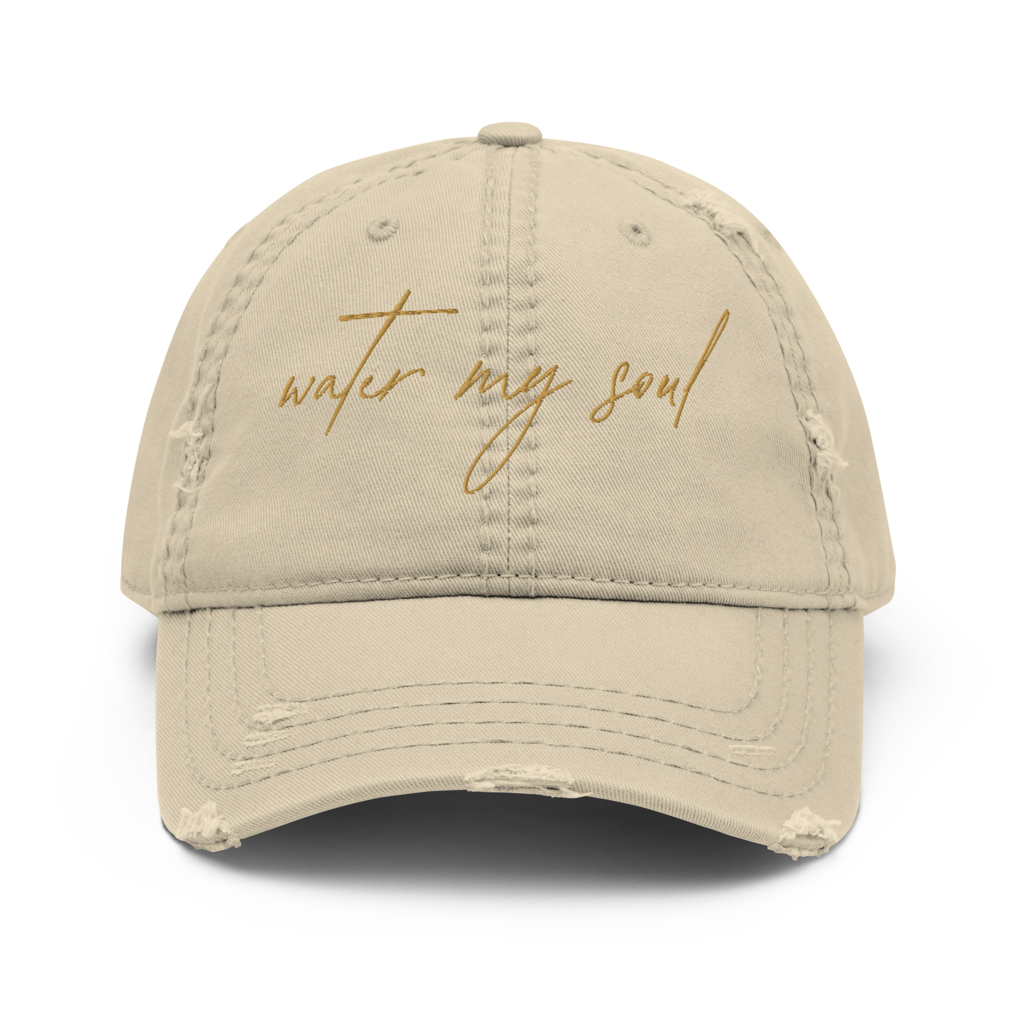 'Water My Soul' Distressed Dad Cap